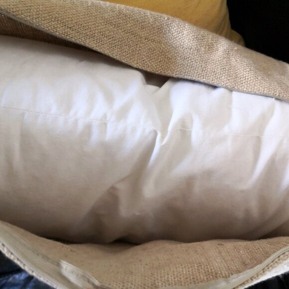 Pottery Barn Postcard Patch Lumbar Pillow 16"x26" - Picture 6 of 7